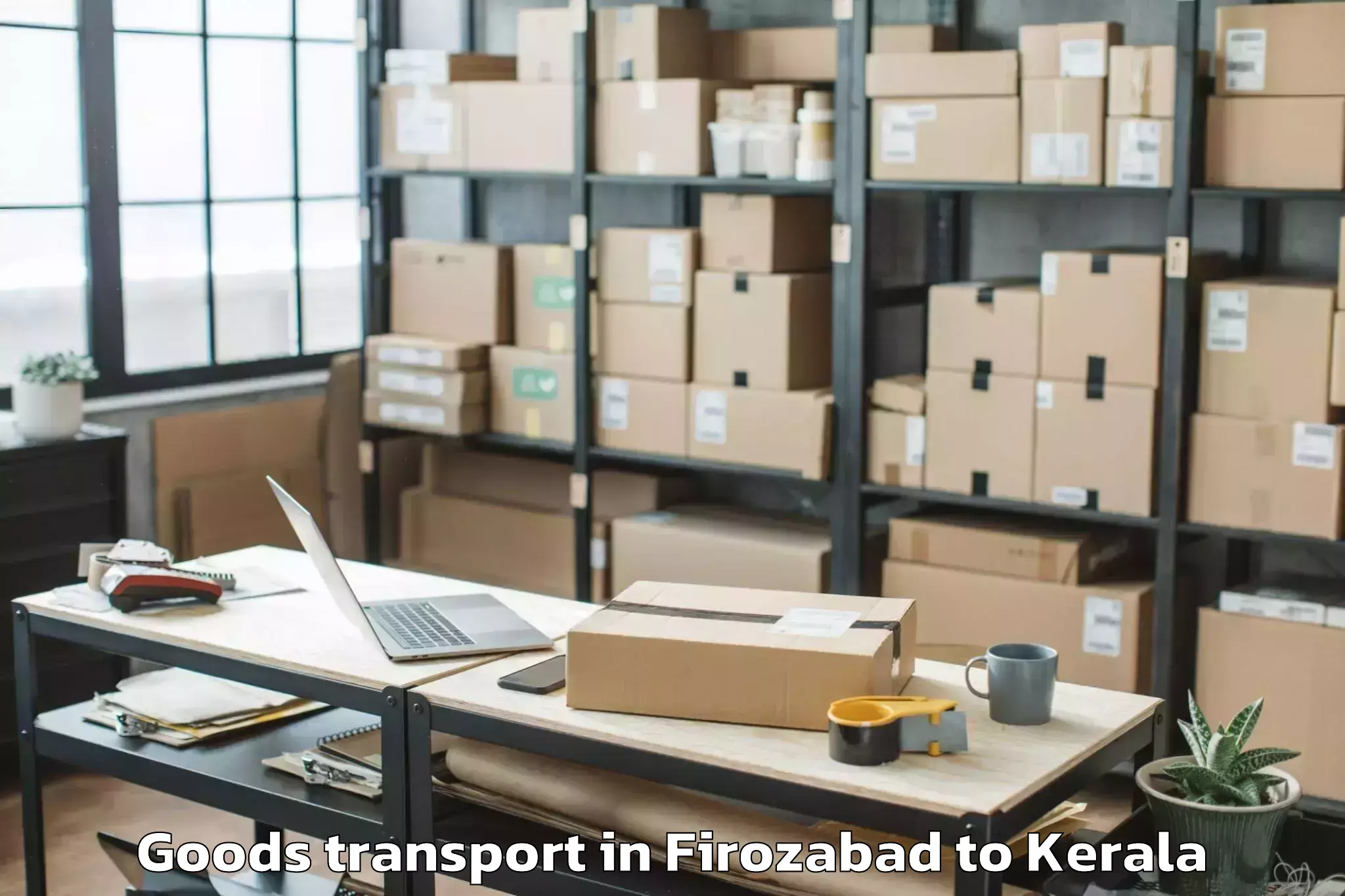 Leading Firozabad to Narikkuni Goods Transport Provider